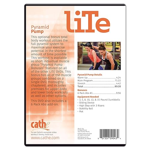 Miniatura 2 de Cathe Pyramid Pump Strength Training Upper and Lower Body Workout DVD For Women and Men - Use This Weightlifting DVD To Build, Sculpt and Tone Your
