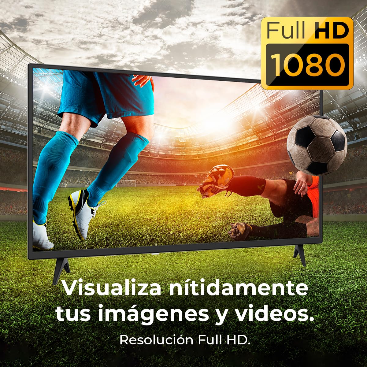 Cecotec Smart TV, Televisor LED de 40 Pulgadas Resolución Full HD A5 Series ALF50040. TV VIDAA, Dolby Audio, Smart TV VIDAA, WiFi Integrado, Chromecast, 3 HDMI y 2 USB, Altavoces 16W
