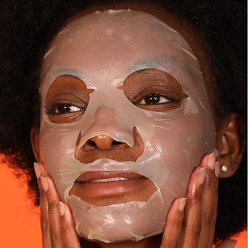 Miniatura 5 de Dr Dennis Gross Mascarilla de tratamiento iluminador de biocelulosa láctica con vitamina C, revive la piel seca y visiblemente dañada, 1 paquete