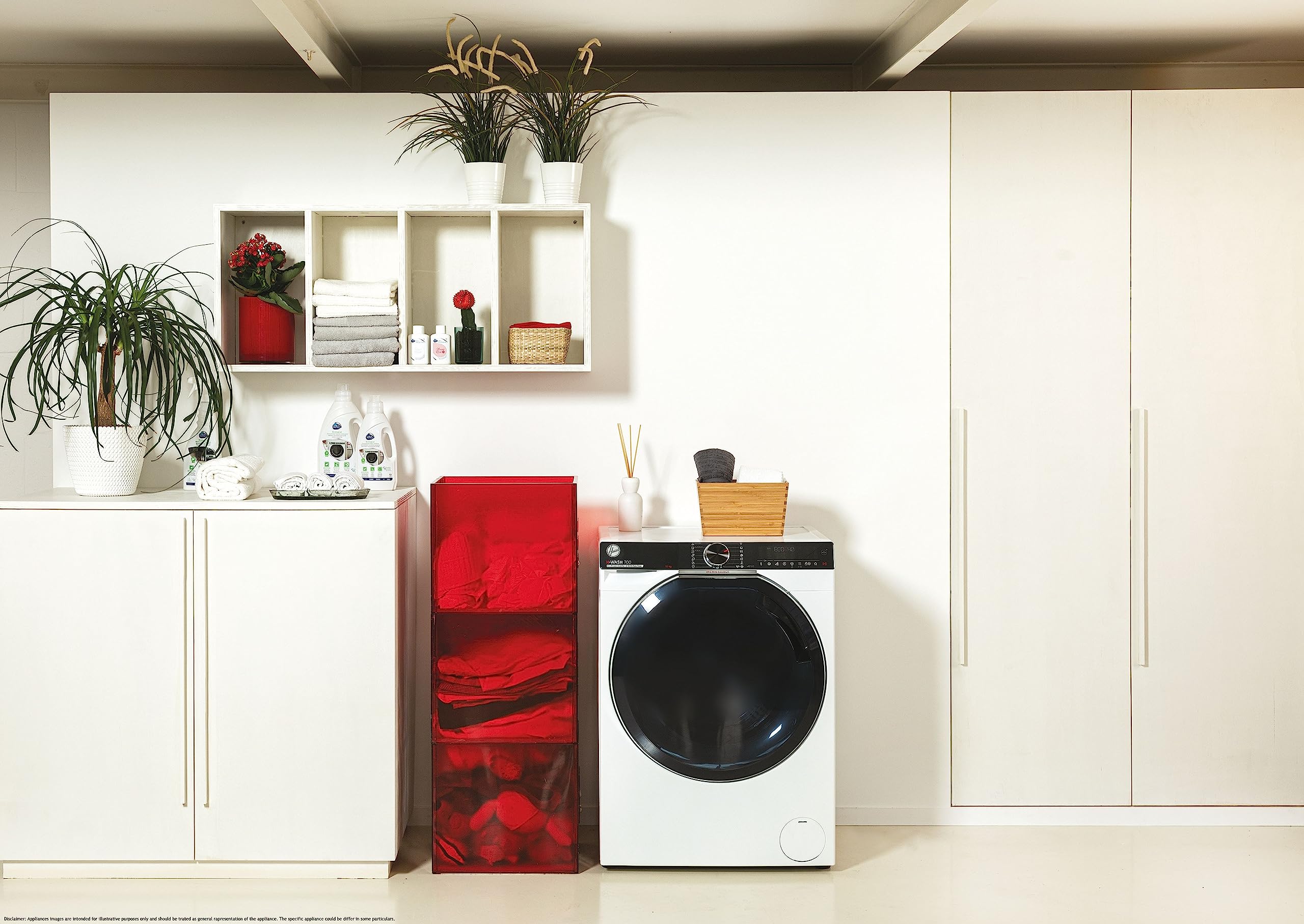 Hoover H-WASH&DRY 700 Lavasciuga 10+6 Kg, Libera Installazione, Carica Frontale, 60 x 53 x 85 cm, Classe A/D, 1600 Giri, Wi-Fi + BLE, Controllo Remoto, Auto e Steam Care Pro, Bianco - H7D 6106MBC-S