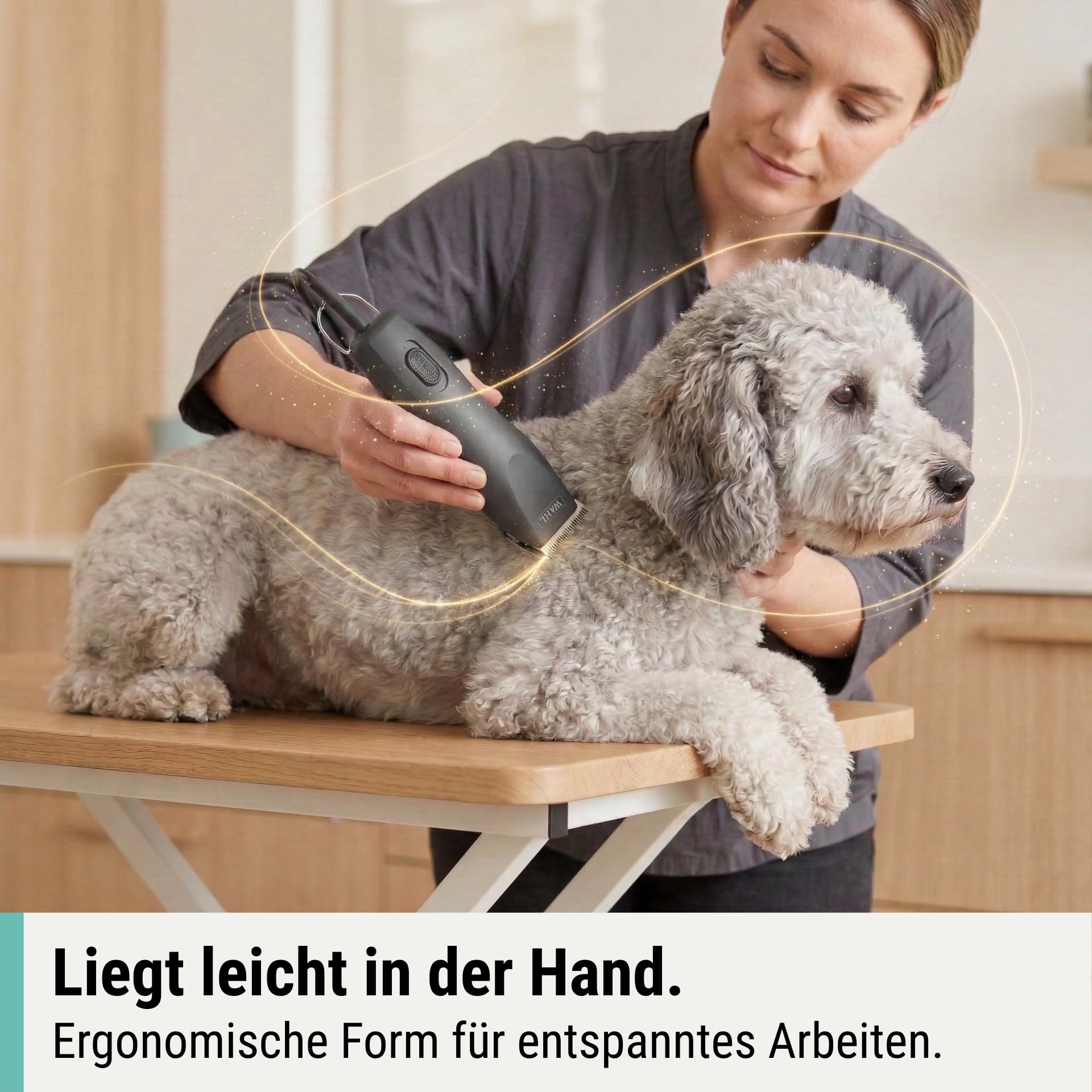 Agrarzone Wahl Max 50+ Hundeschermaschine Schermaschine Hund Moser Schur | Aufsteckkamm-Set, verfilztes Fell, Langhaar, leise, 2 Leistungsstufen