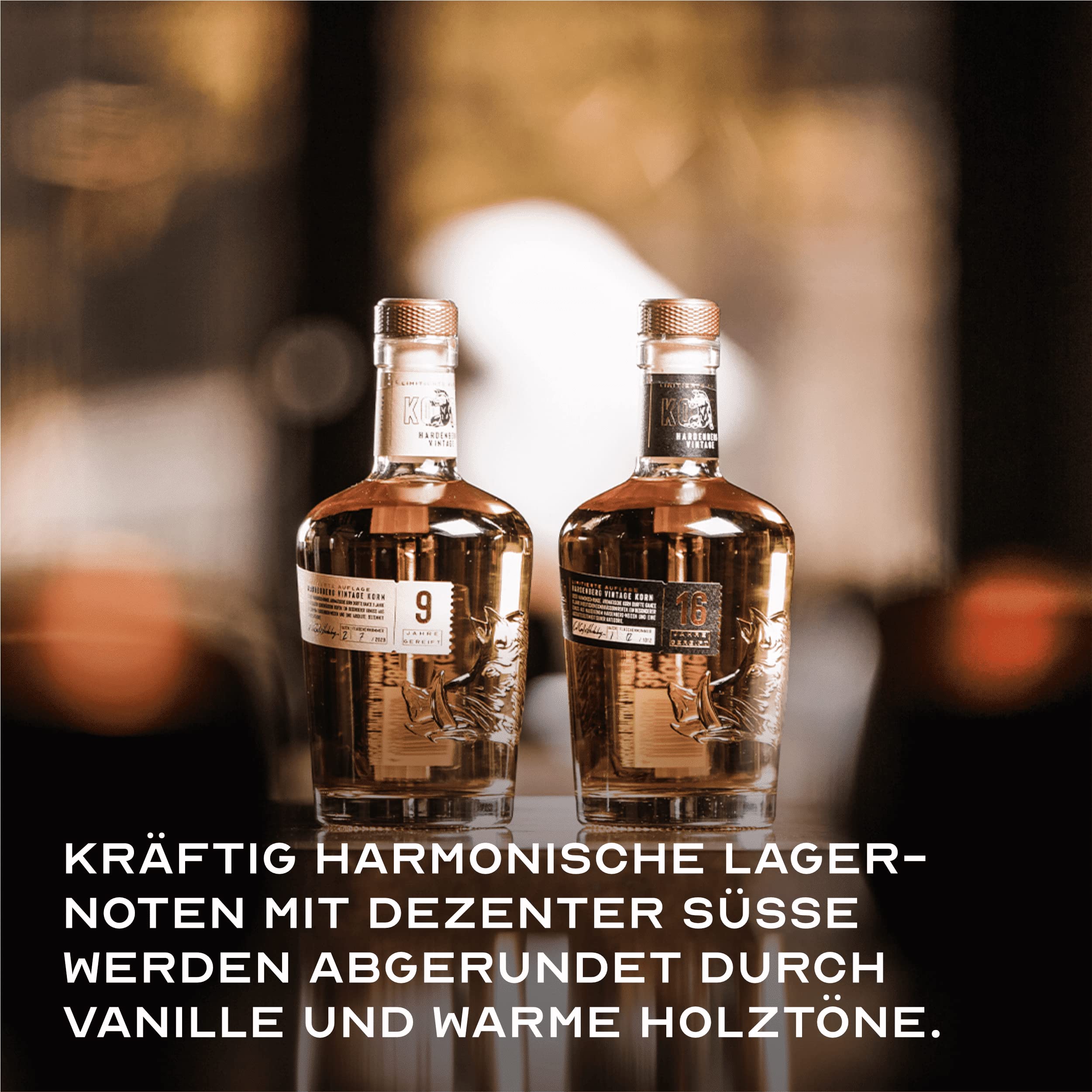 Hardenberg I Vintage Korn 16 YO I 16 Jahre in traditionellen Eichenfässern gereift I Limitierte Edition I 38% Vol. I 700 ml
