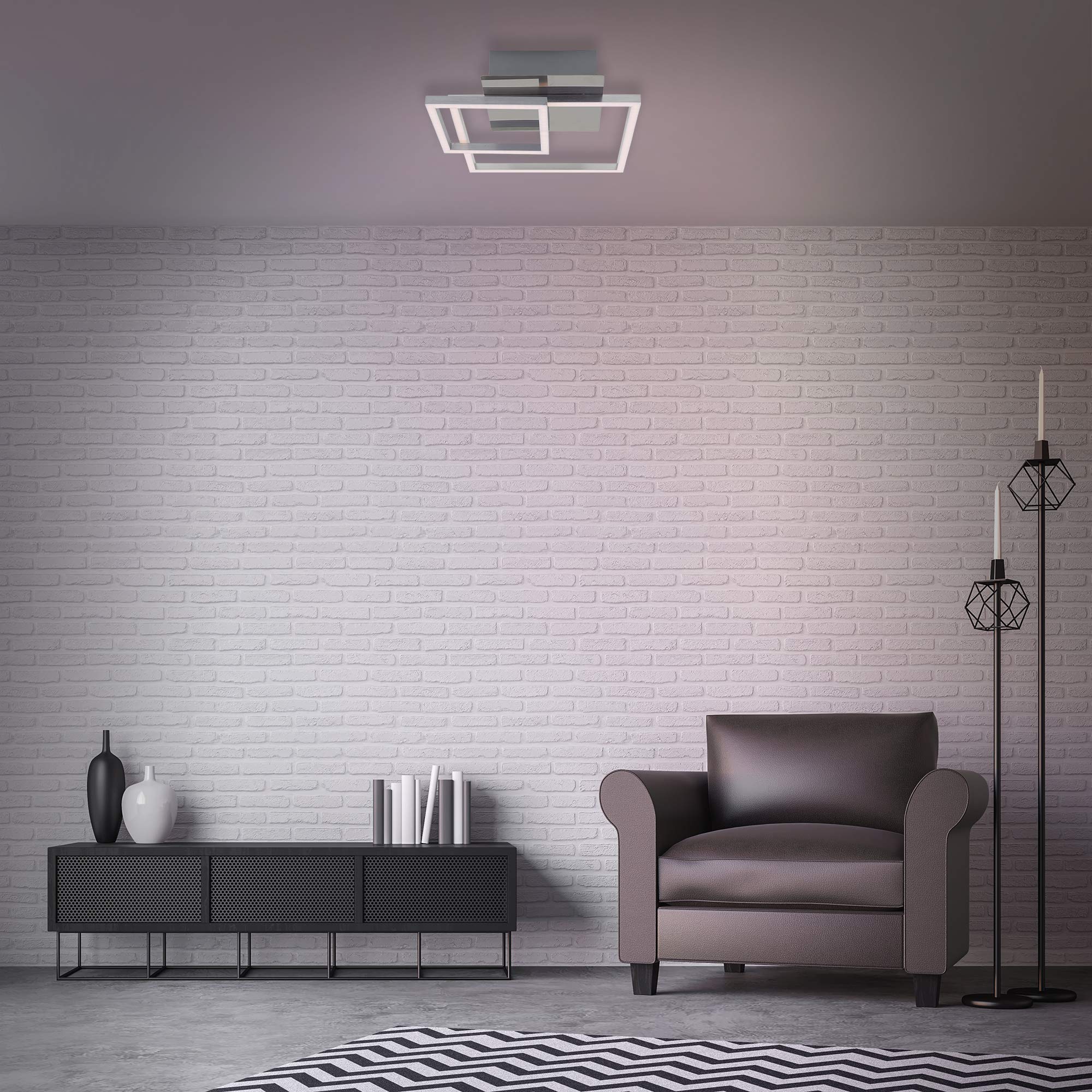 Briloner Leuchten FRAME 3217017: Plafoniera LED Oro Dimmerabile Moderna
