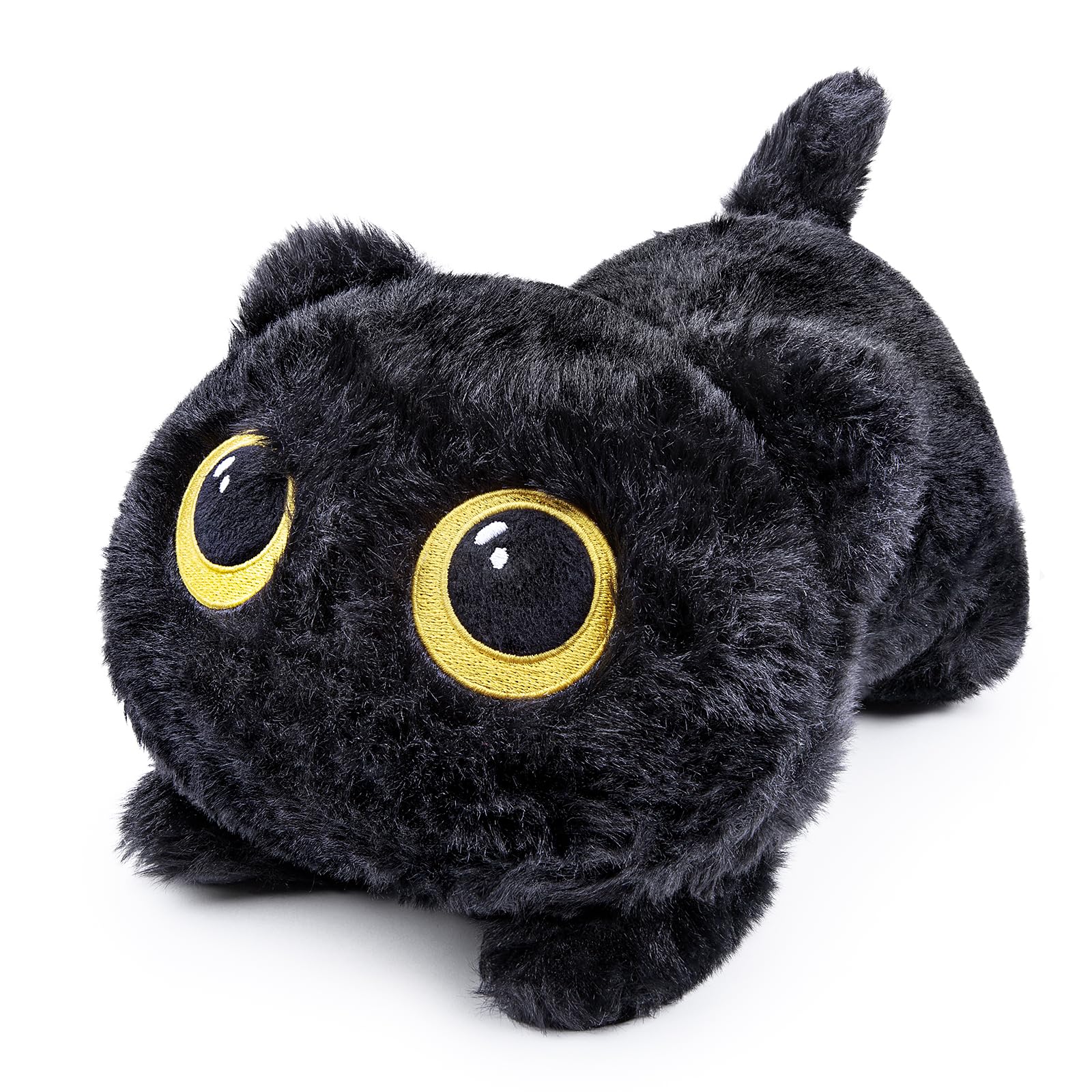 Amazon.co.jp: 黒猫 加重ぬいぐるみ 大きな目が可愛い 抱き枕 ソフトな