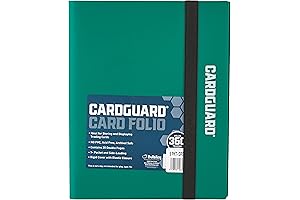 Trading Card Pro-Folio, 9-Pocket Side-Loading Pages, Holds 360 Cards, Dark Green