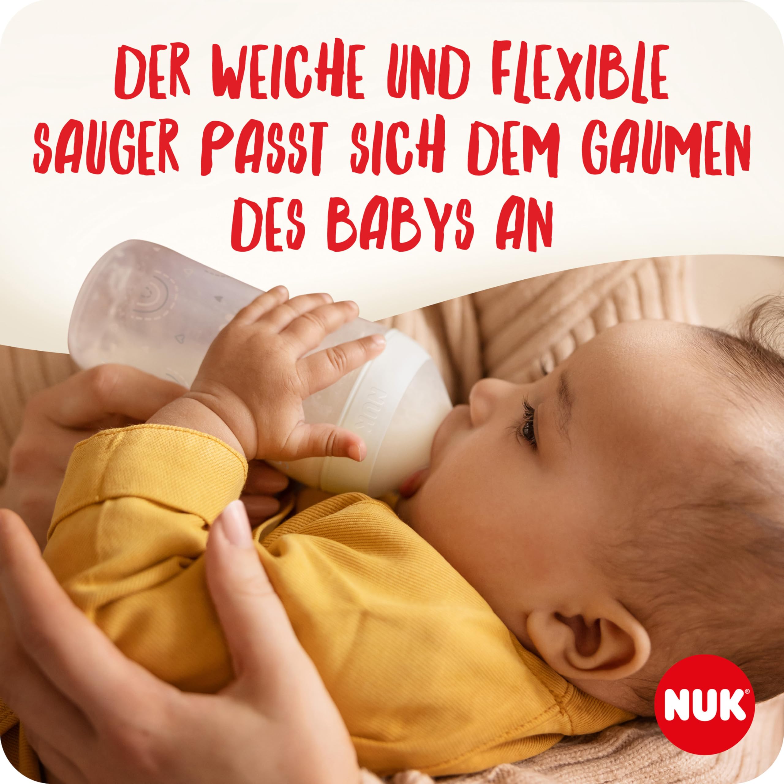 NUK Perfect Match Babyflaschenset | Ab 0 Monate | Passt sich dem Baby an | 3 Anti-Colic-Babyflaschen und Space-Schnuller | BPA-frei | Disneys Winnie Puuh | 4 Stück