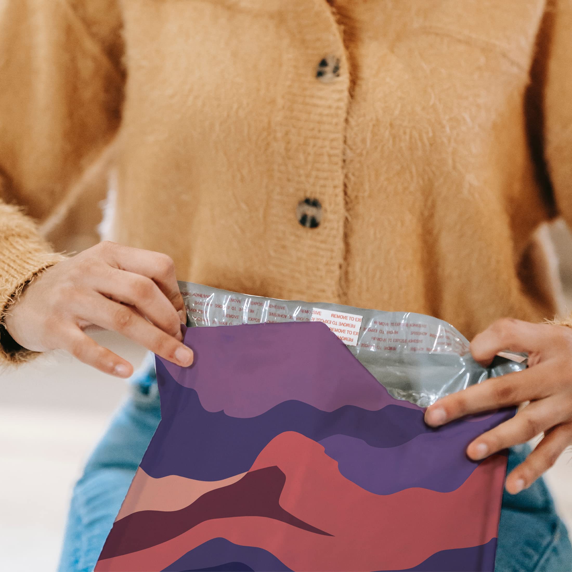 Enveloppes Postales Auto-scellantes Vert Clair Personnalisées En Poly Sac Imperm - Foto 13