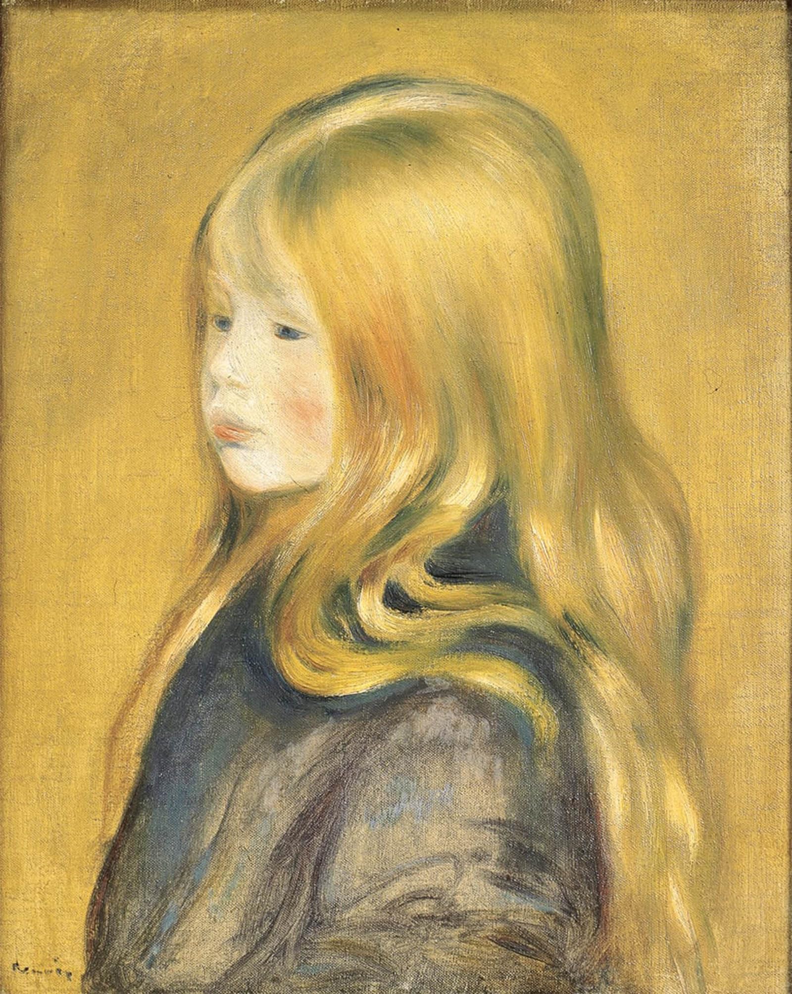 SERENDIPITP Vintage Picture Print on Canvas Wall Art Poster Portrait of Edmond Renoir Jr. by Pierre Auguste Renoir Artwork Print Poster for Wall Decor 60x90cm