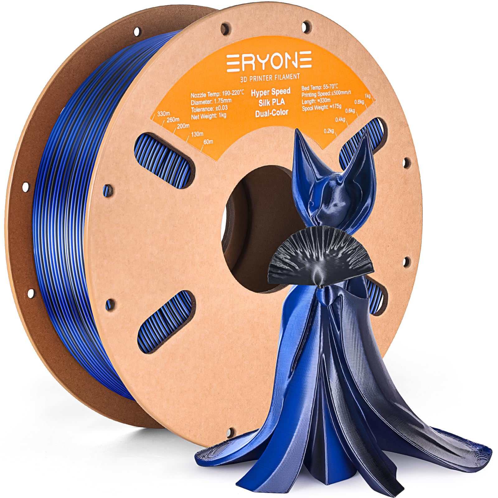 ERYONE Silk PLA+ Filament - Shiny Silver 3D Printing -29 ERYONE Silk PLA+ Filament - Shiny Silver 3D Printing -29