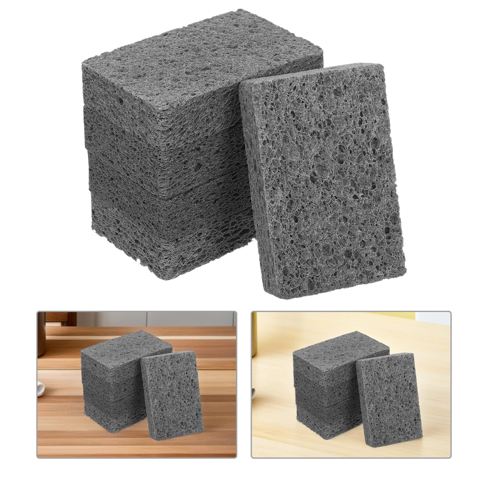 Cabilock 20stücke Holzfaserschwamm Küchenschwämme aus Zellulose für Spülen Spülschwämme mit Hoher Wasseraufnahme und Kratzfreier Reinigung für Edelstahl und Porzellan