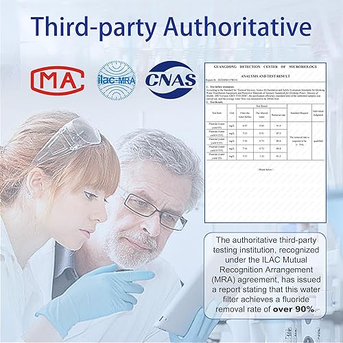Miniatura 4 de Filtro de fluoruro, repuesto para elementos de reducción de flúor y arsénico Berkey PF-2, compatible con el sistema de filtración por gravedad