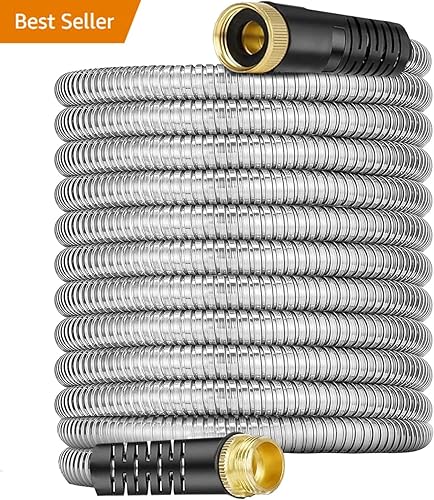 Manguera de agua potable con calefacción de 25 pies para autocaravana, cuenta con protección contra congelación de manguera de riego de hasta -31