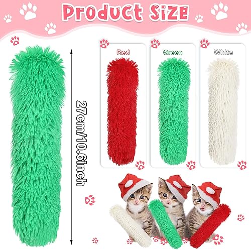 Miniatura 2 de Civaner 6 piezas de juguetes interactivos de hierba gatera de 10.6 pulgadas, juguete interactivo para gatos de felpa suave, con palos de almohada