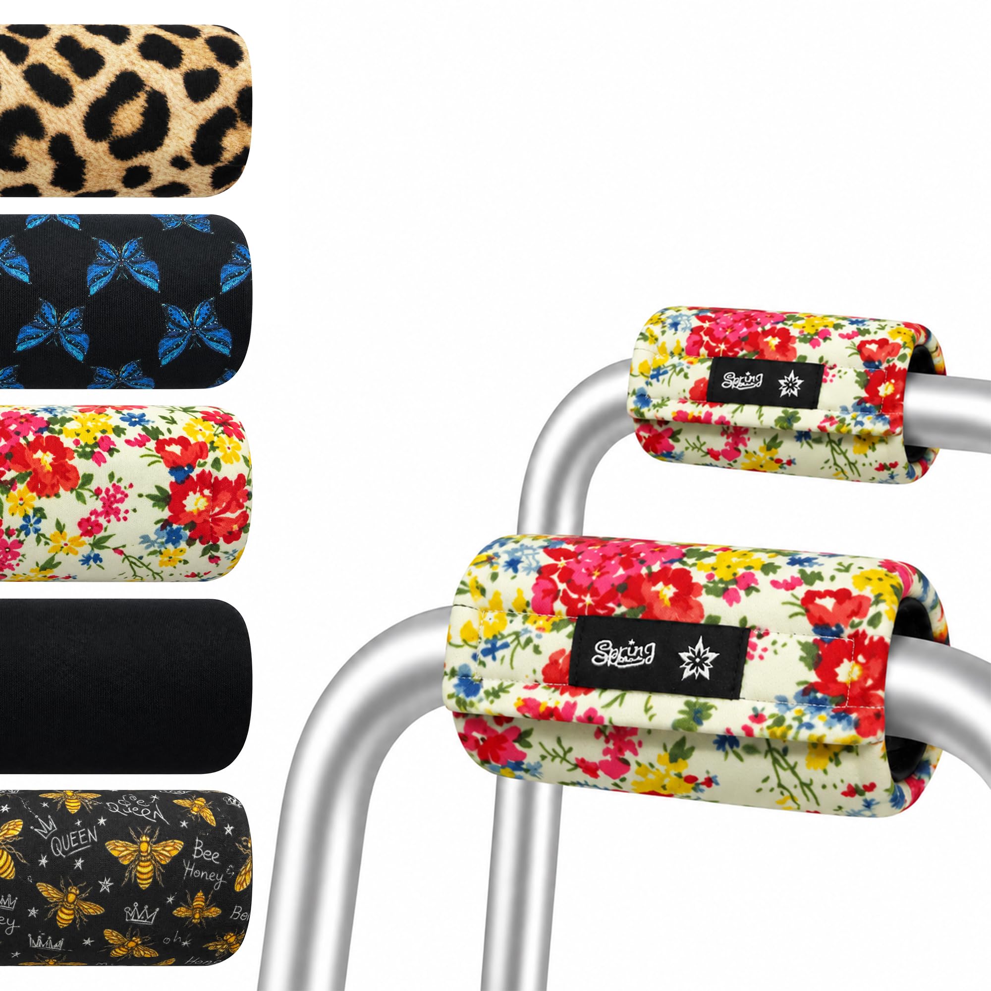SPRING SEAON Walker Handle Cushions Padded Cover Walker Accessories, 2-Pack