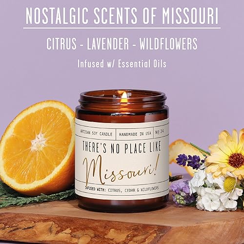 Vista 145 de Regalos de Nueva York, decoración de Nueva York para el hogar – 'There No Place Like New York Candle, con manzana jugosa, canela y calabaza I New