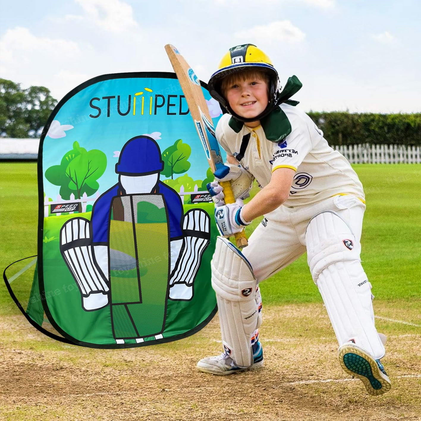 Toyshine Foldable Standing Stumped Cricket Game for Kids Age 4 and Above Fun Activity Game Ball Included (B0CK4S2FNB) Amazon Price History, Amazon Price Tracker