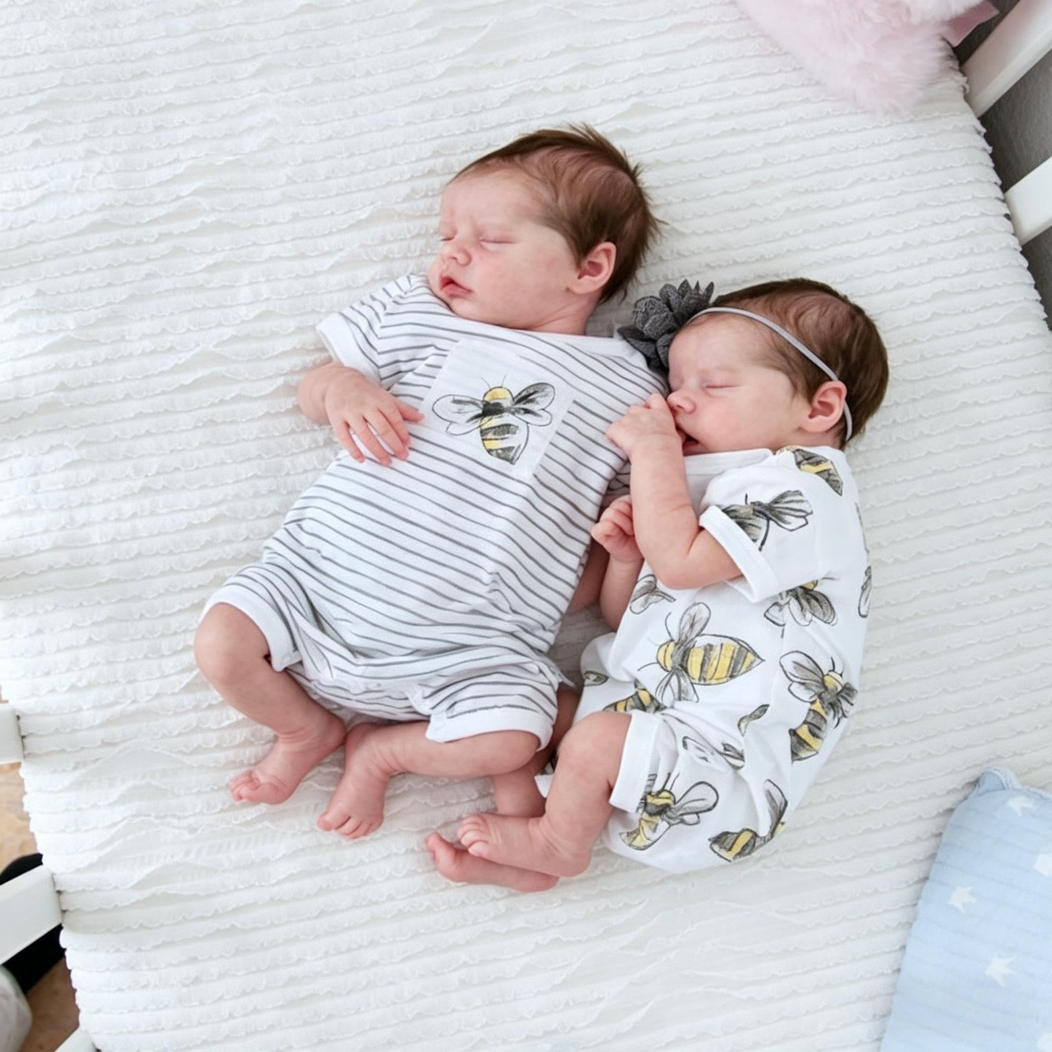 RXDOLL Reborn Baby Dolls Twins silikonowe pełne ciało winyl chłopiec i dziewczynka realistyczna lalka bobas wodoodporne realistyczne bliźnięta niemowlęta prawdziwe życie pełne silikonowe lalki Reborn