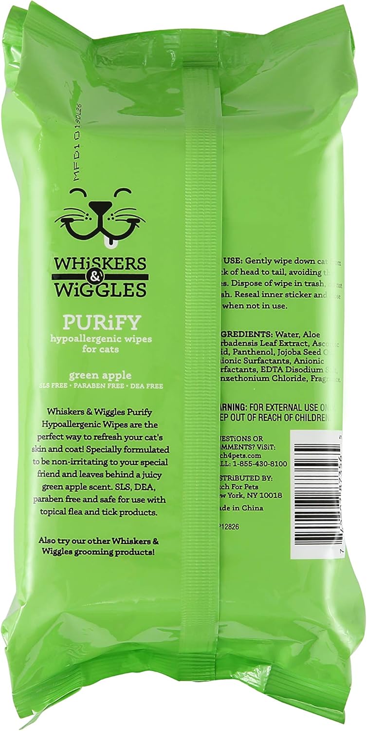 Whiskers & Wiggles Divine Waterless Bath Spray for Cats | Waterless Dry Shampoo Spray for Cats, Clean Coat Without A Bath | Fresh and Fruity Pineapple Scent , 12 Ounces : Pet Supplies