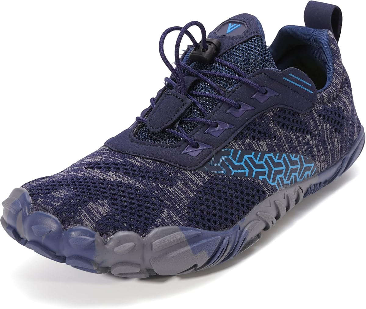 Amazon.com | WHITIN Men's Trail Running Shoes Minimalist Barefoot Five Fingers Wide Toe Box Size 11 Gym Workout Fitness Zero Drop Minimus Training Blue 44 | Trail Running