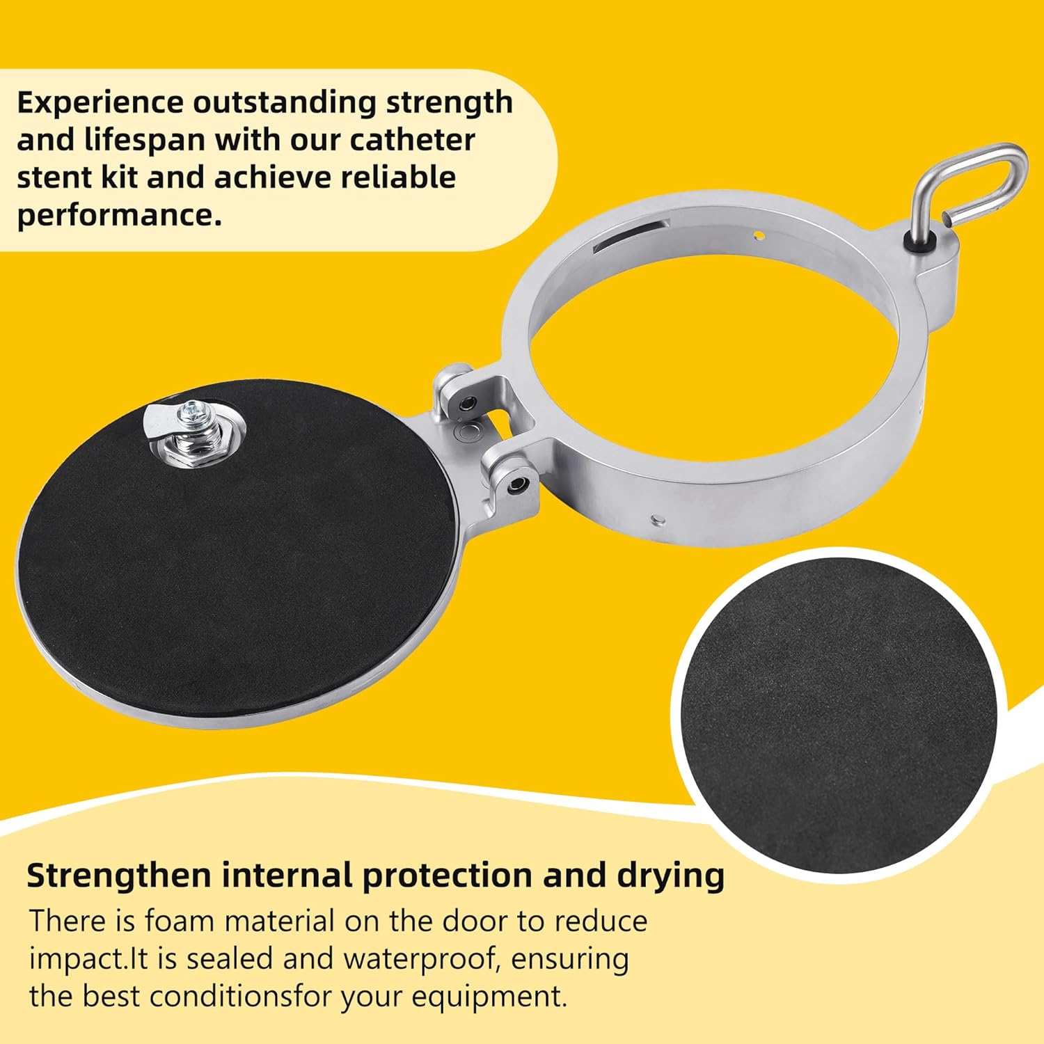 Universal 6 Inch PVC Conduit Carrier Kit, Heavy-Duty Locking Mechanism for Secure Transport & Storage, Corrosion-Resistant Silver Finish for Electrical, Data & Utility Pipe Support