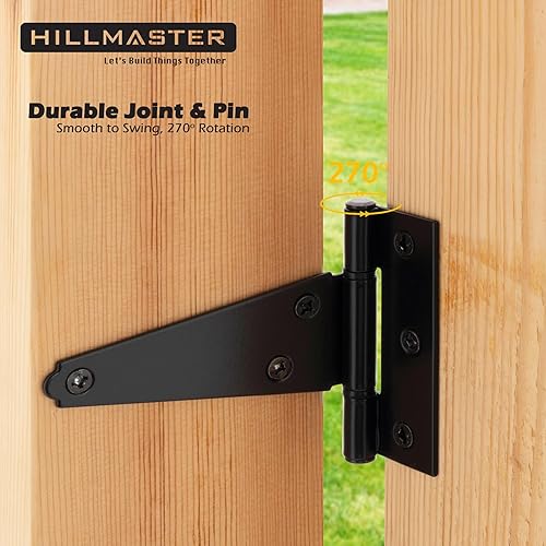 Miniatura 2 de Bisagras de correa en T de 4 pulgadas, bisagras de puerta de ventana, bisagras de correa de puerta, bisagras de correa de puerta, bisagra en T negra