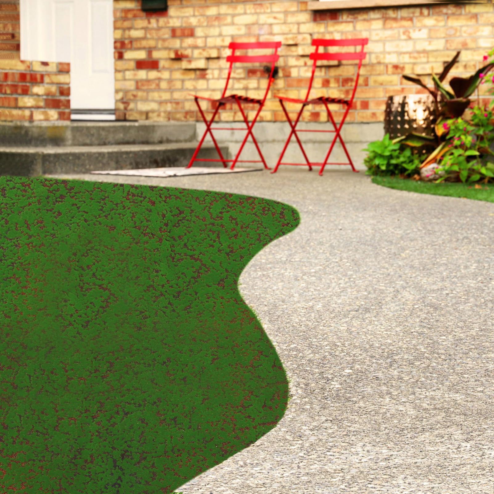 SEWACC Künstliche Moos und Flechten Simulation Grüne Pflanzen für Terrassendekoration Wohnzimmer Schlafzimmer Küche Garten Balkon Büro Hochzeit