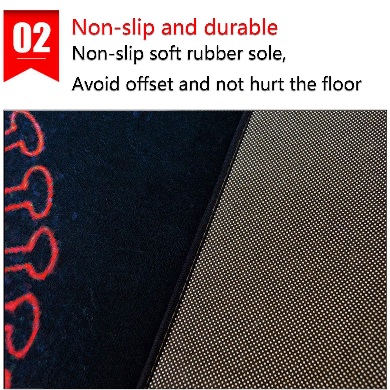 Tappeto Per Batteria ZXHH 120x80 Cm - Antiscivolo, Insonorizzato, In Lattice Per Batterie Elettroniche