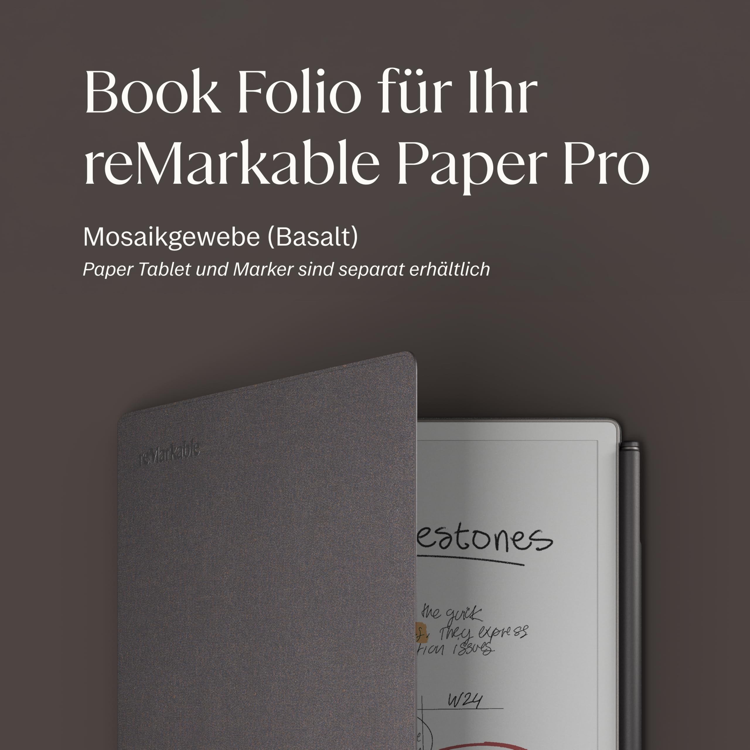 Remarkable Paper Pro Book Folio – Basalt – Bild 2