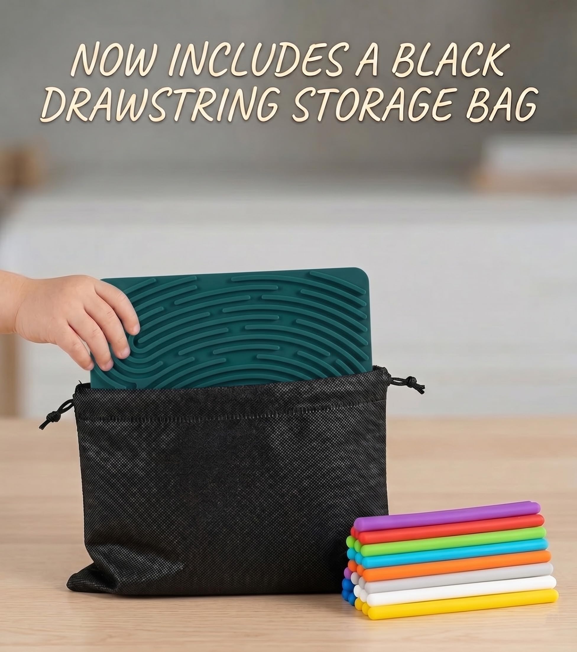 Tablero de actividades sensorial grande, juguete de silicona para autismo, TDAH y alivio del estrés, juguete Montessori silencioso de doble cara para habilidades motoras finas, regalo para niños y