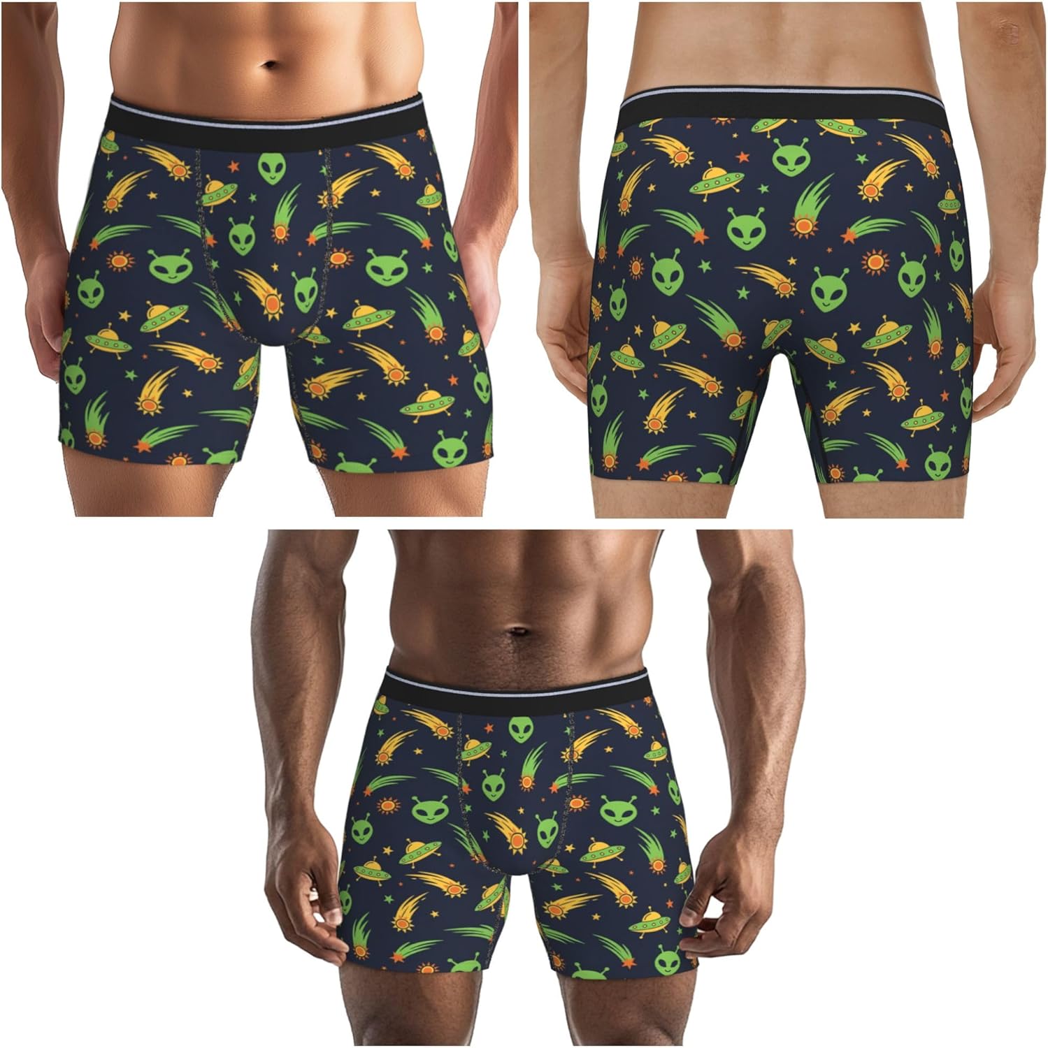 Men's Funny Boxer Brief Breathable Stretch Underwear Fun Novelty Gift For Men - Image 2