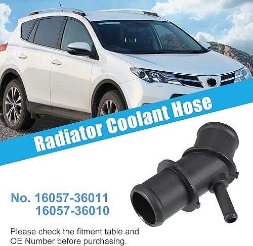 Miniatura 2 de uxcell Manguera de refrigerante del radiador para Toyota RAV4 2009-2012 2.5L L4-Gas manguera superior del radiador reemplaza No.16057-36010