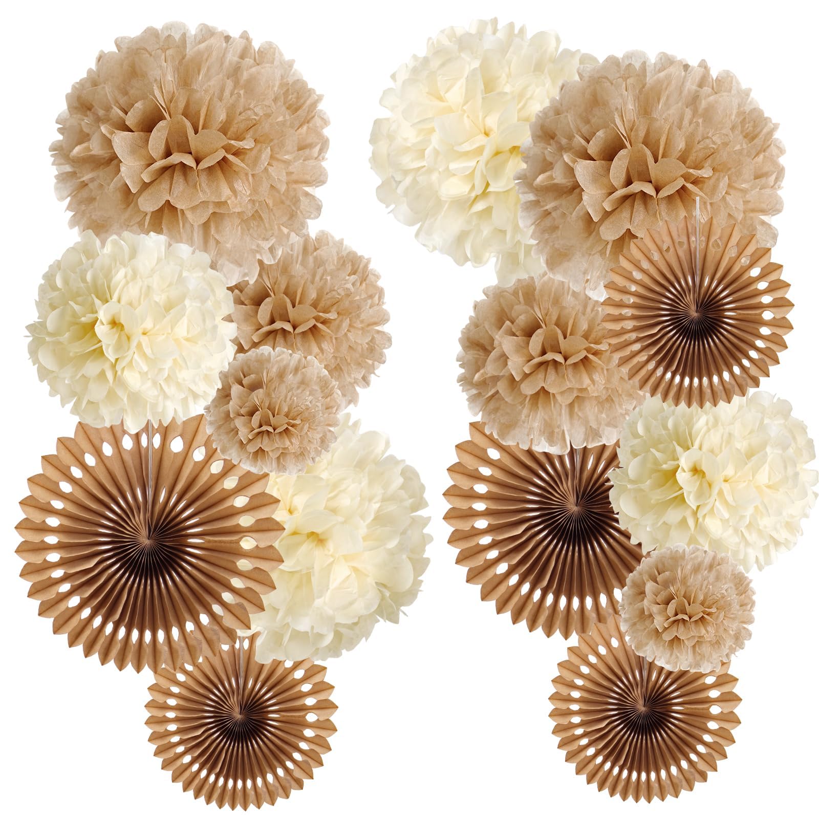 SUNBEAUTY farbig Pompoms Papier Blumen Party Geburtstag Feier Dekoration (20cm)