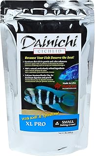 Dainichi Cichlid Food - XL PRO (1.1 Lbs), Small (3 mm) Sinking Pellet