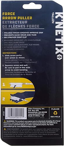 Miniatura 12 de K'Netix - Extractor de flecha de goma moldeada y extractor de pernos de ballesta con clip para cinturón