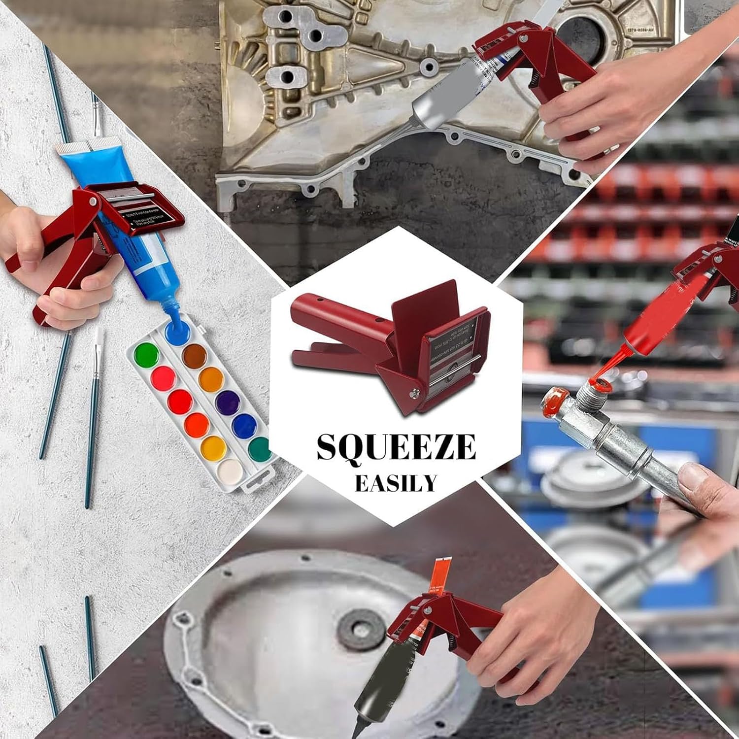 Fafeicy Tube Extrusion Tool, Efficient RTV and Silicone Dispenser with Enhanced Spring Design for Minimizing Material Waste