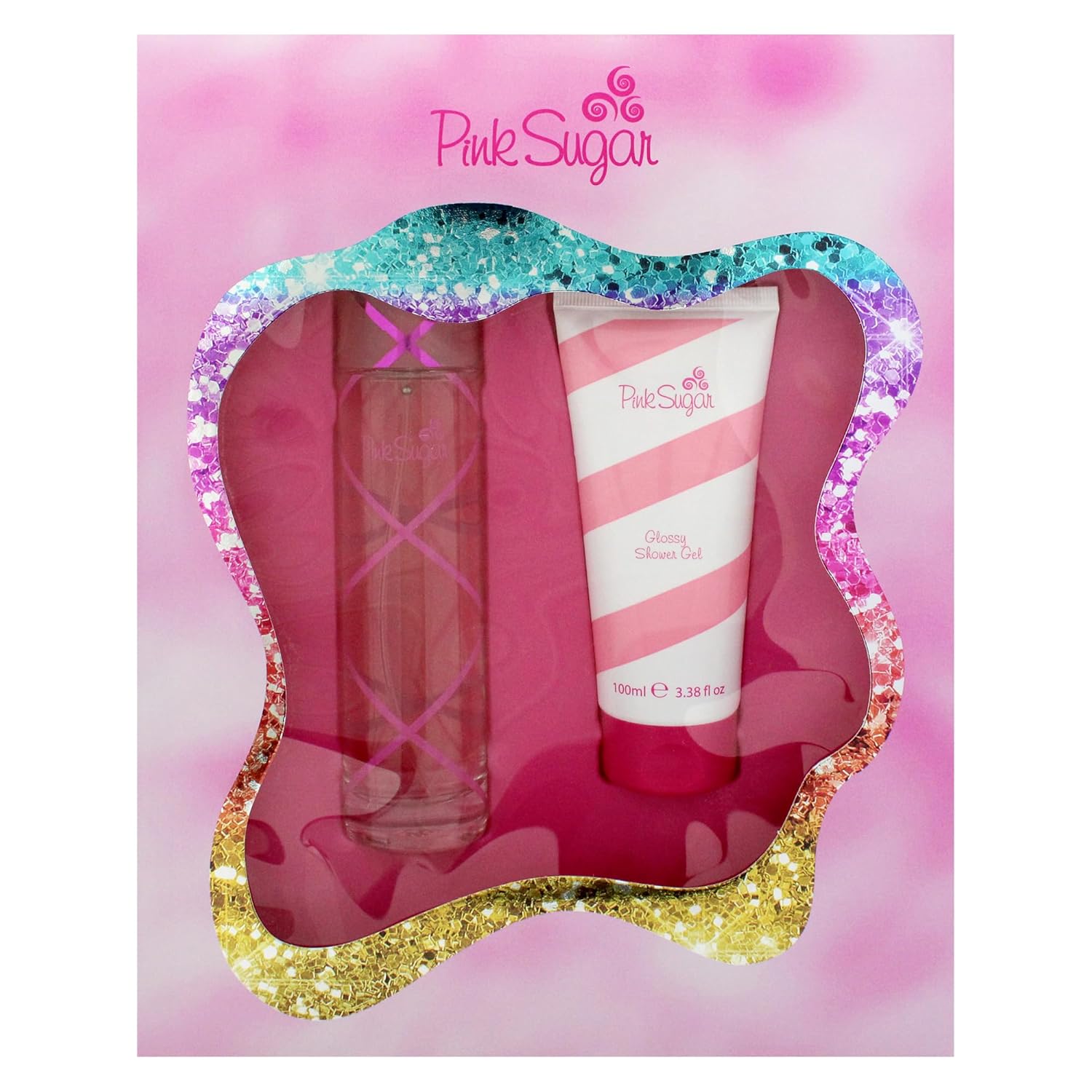 Pink Sugar by Aquolina for Women - 2 Pc Gift Set 3.4oz EDT Spray, 3.4oz Glossy Shower Gel - Image 5