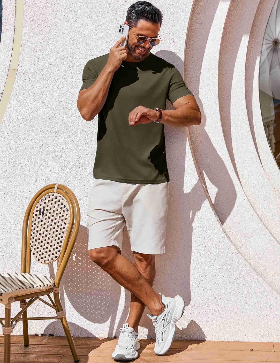 COOFANDY Men's T Shirt Short Sleeve Crew Neck T-Shirt Casual Summer Classic Basic Tee Shirts - Image 3