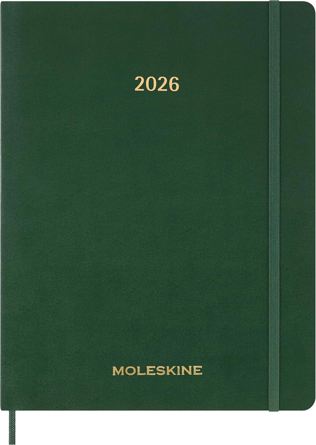 Moleskine 2026 15-Month Essential Planner, Soft Cover, Weekly Vertical, XXL (8.5" x 11"), Myrtle Green, 144 pages