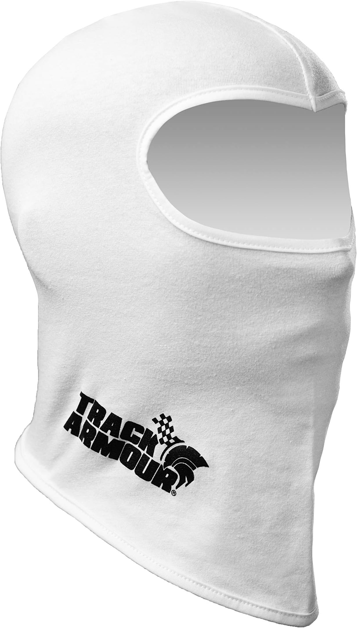TRACK ARMOUR] Racing Head Sock Balaclava for Auto and Motorcycle Racing White Color TAHS-WT