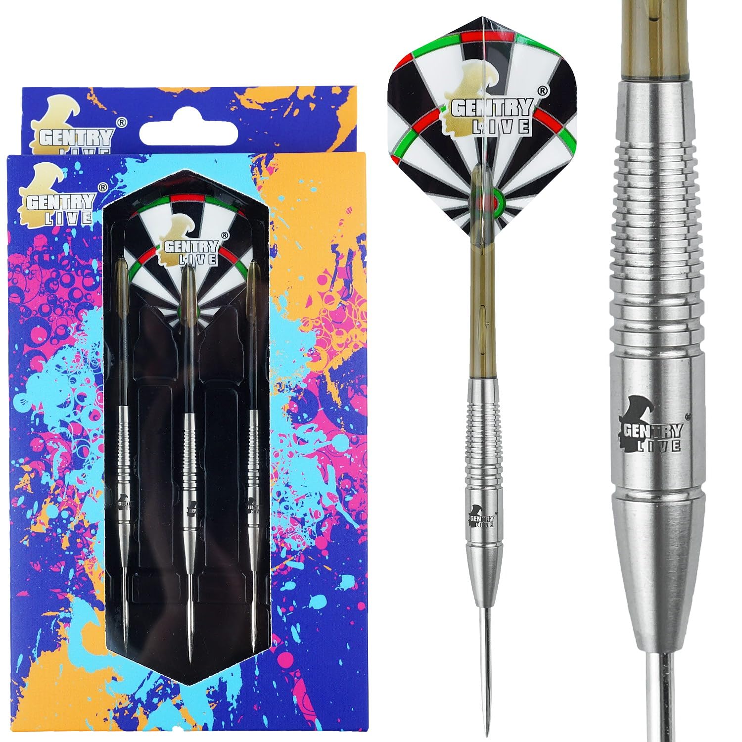 Amazon.com: Gentry Live GL-01 23g Darts Set - 80% Tungsten Steel