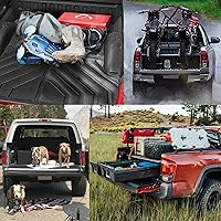 Vista 4 de Bomely Tapete para caja de camioneta compatible con Dodge Ram 1500 2019-2024, alfombrilla de cama de maletero TPE para todo tipo de clima, forro