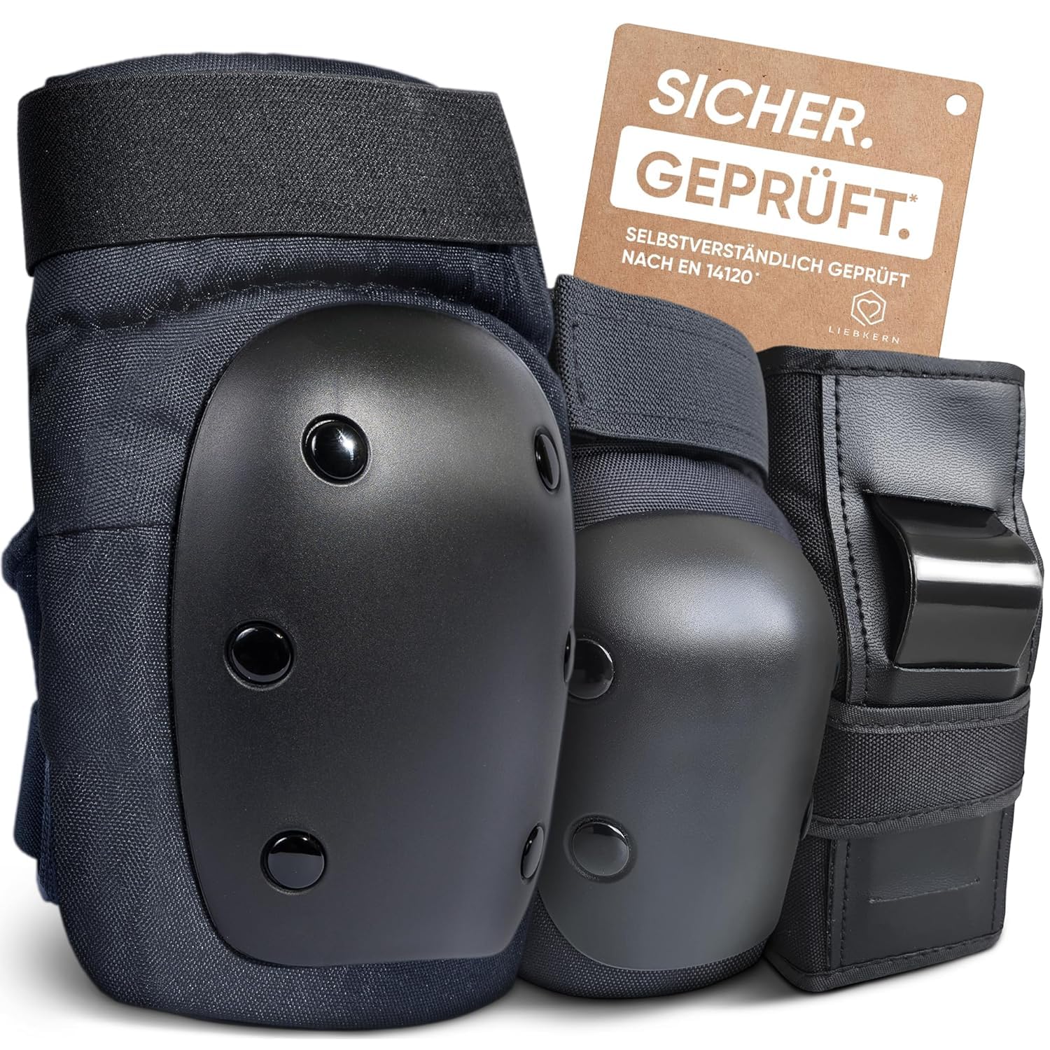 Skate Protektoren Set für Erwachsene & Kinder [unisex] - Ideal für Inliner, Skateboard, Scooter - Schoner Inliner Erwachsene Knieschoner Inliner Schoner Erwachsene Schoner Set Erwachsene