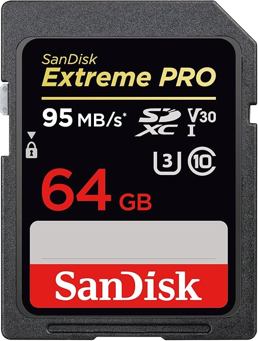 SanDisk 64GB Extreme PRO SDXC UHS-I Memory Card (SDSDXXG-064G-GN4IN)
