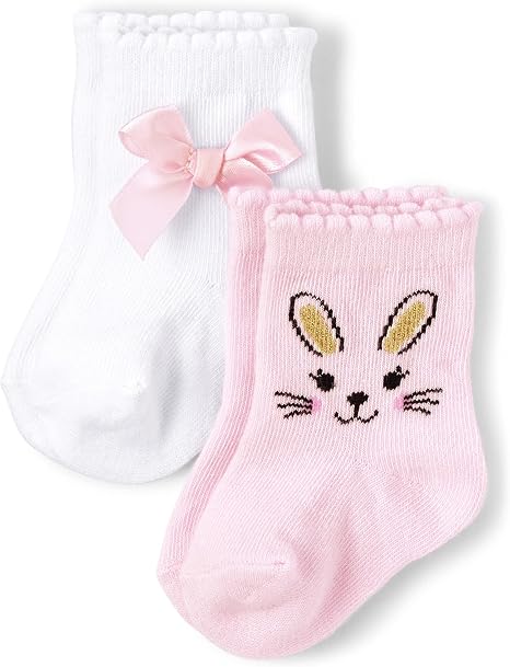 The Children's Place Baby and Newborn Easter Bunny Midi Socks