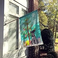 Vista 683 de Caroline's Treasures BB4243GF Bandera de jardín con texto en inglés «Merry Christmas» con texto en inglés «Merry Christmas», bandera decorativa