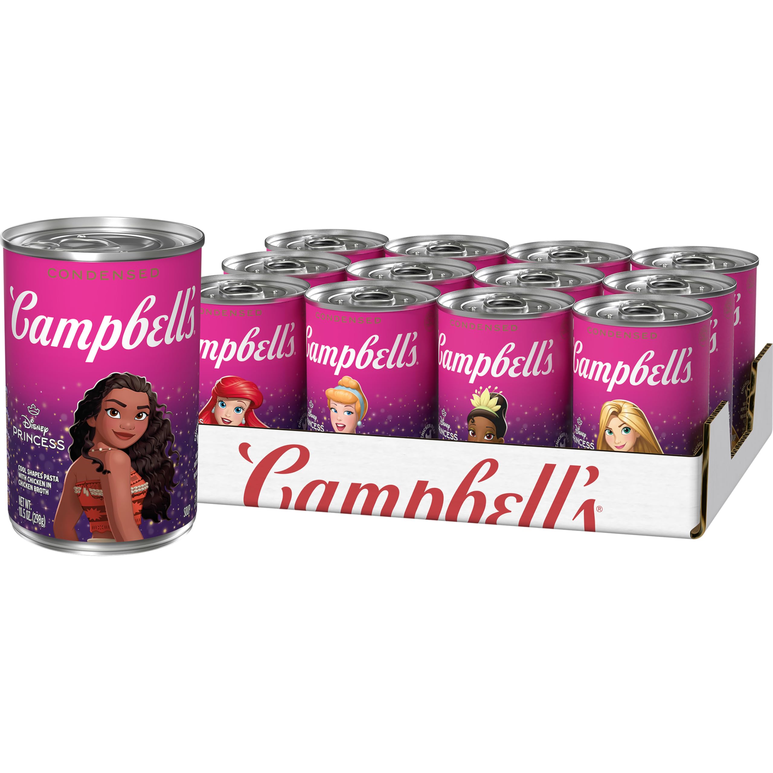 Campbell's Condensed Disney Princess Soup, 10.5 oz. Can (Pack of 12) (Packaging May Vary)