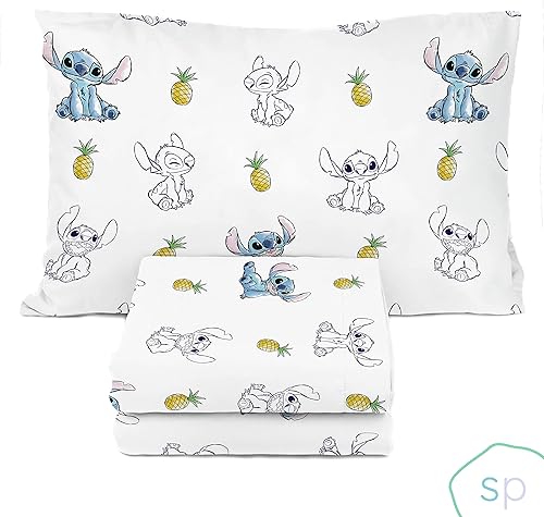 Miniatura 5 de Saturday Park Disney Minnie Mouse Dreaming of Dots - Juego de sábanas tamaño matrimonial de 4 piezas, 100% algodón orgánico, certificado GOTS y