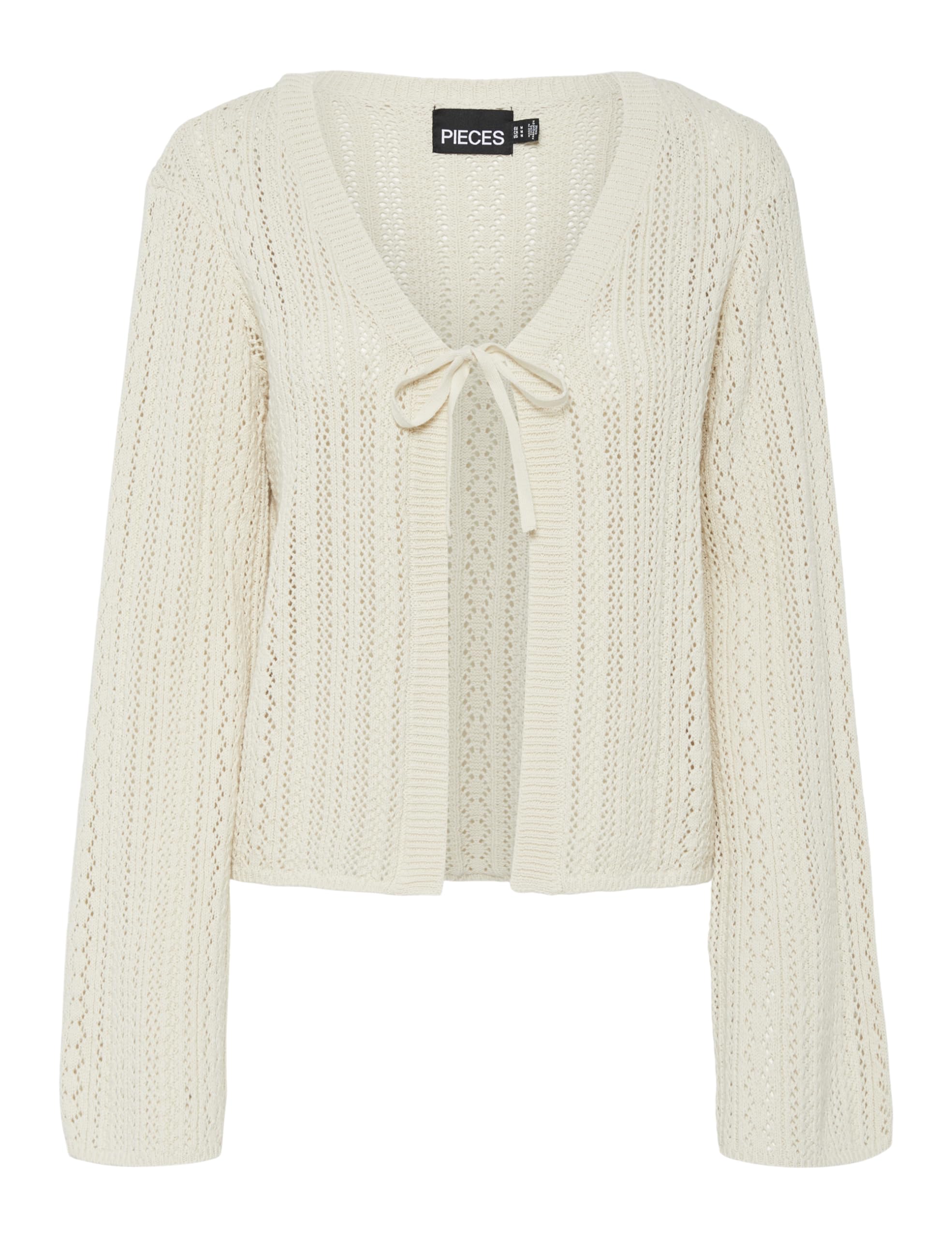 Pieces Womens Pcnuka Ls Knit Cardigan Noos Bc, Birch, XL UK
