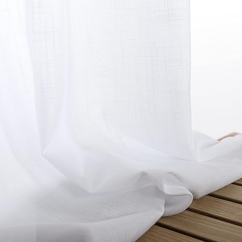 Miniatura 249 de KOUFALL Cortinas transparentes de lino de 90 pulgadas, cortinas para Sala Modernas 2025 De Lino Elegantes, cortinas personalizadas con pestaña