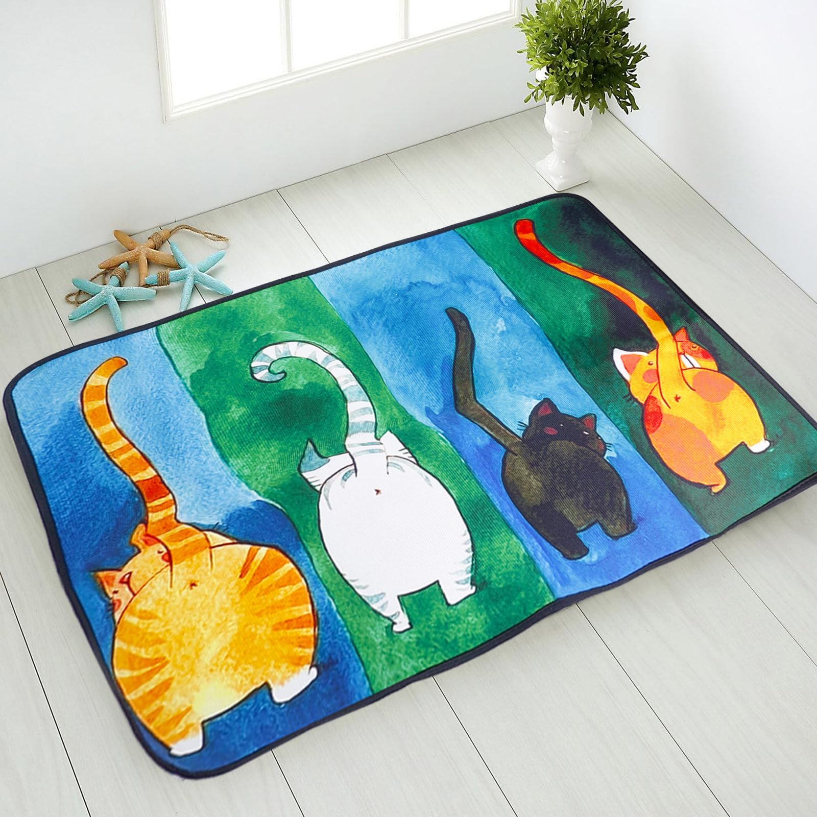 BAIFULAI Felpudo felpudo: lavable 60 x 90 cm, felpudo exterior e interior, felpudo para interior, felpudo personalizado para entradas de casa, pasillos, puertas exteriores, accesorios para el hogar